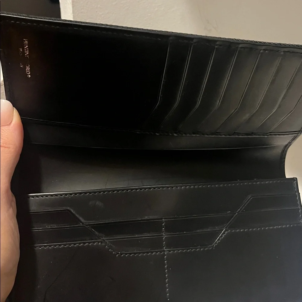 Hunting World Black Men's Leather Wallet